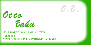 otto baku business card